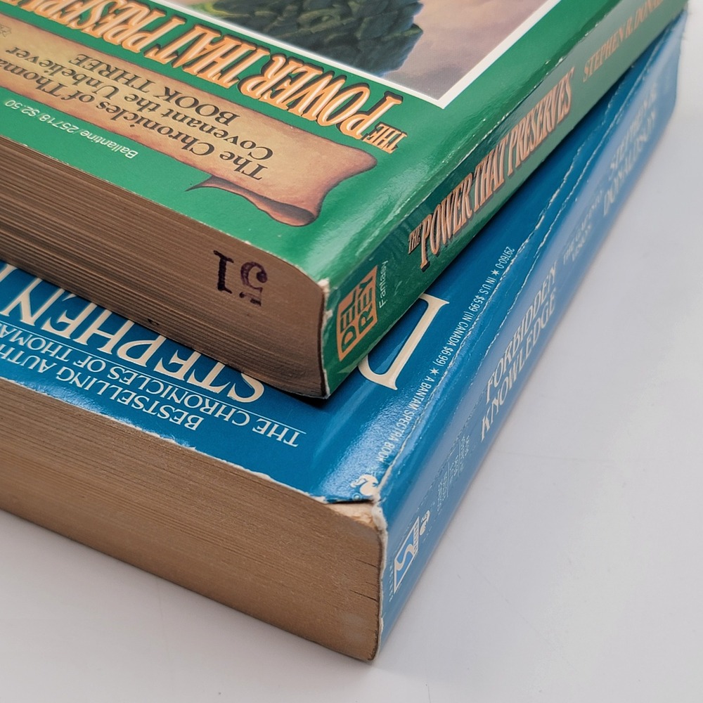 Stephen R. Donaldson Forbidden Knowledge & Power That Preserves Paperbacks Good - Picture 5 of 11